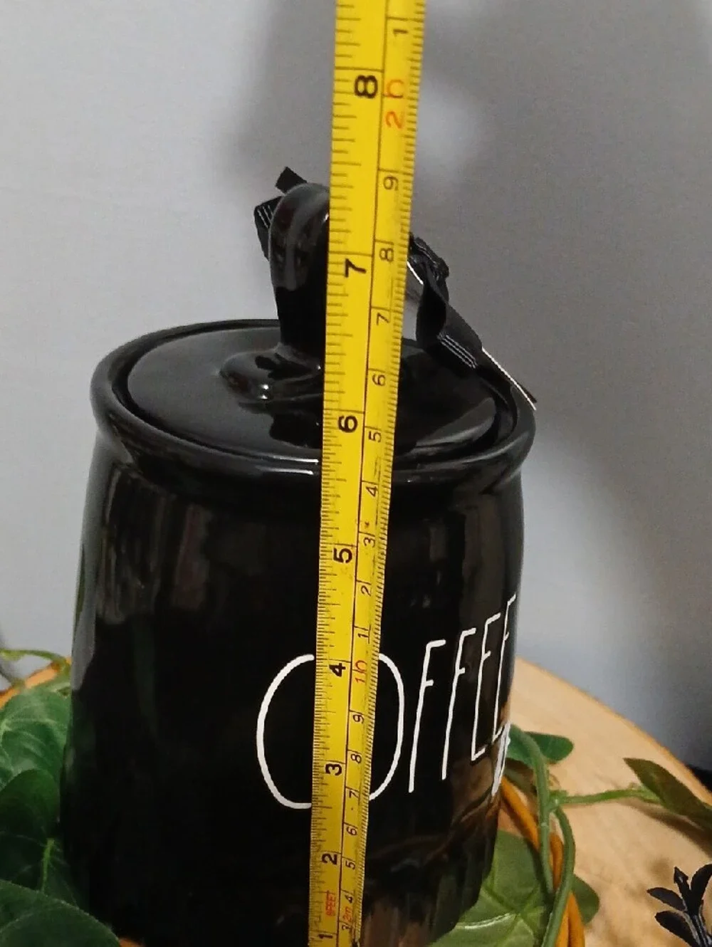 NEW 2026! Rae Dunn Black Coffee Canister with White COFFEE Lettering NWT